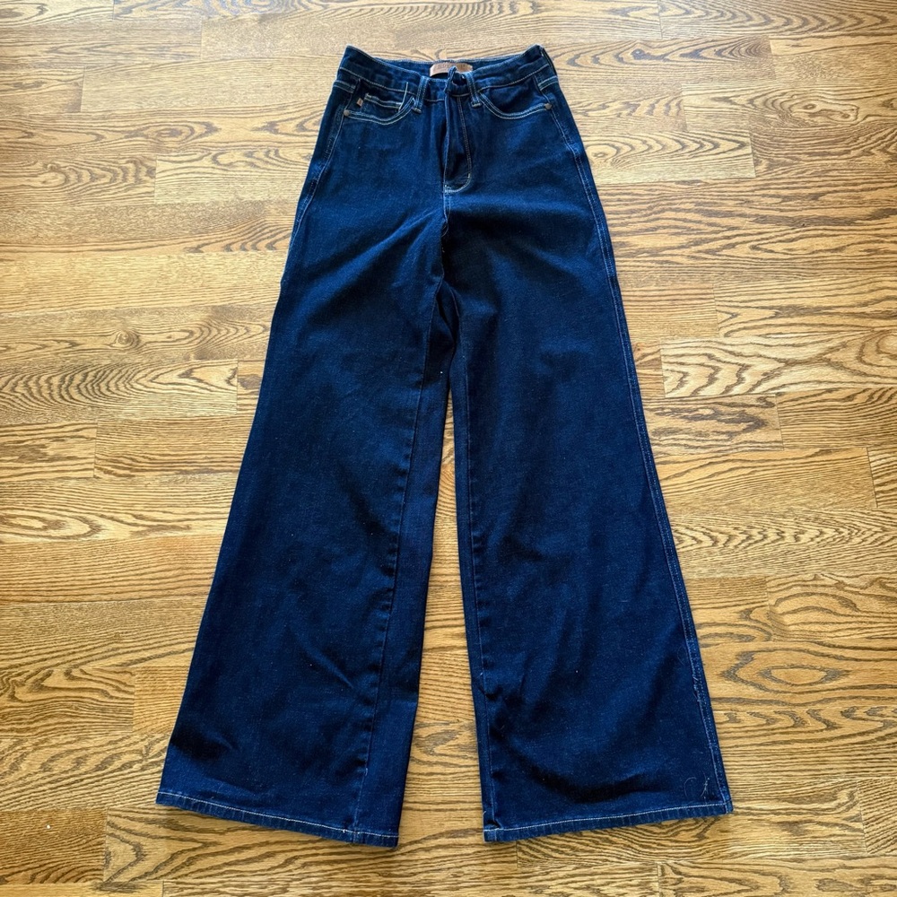 Judy Blue Dark Indigo Flare Jeans Retro High Rise 5/27